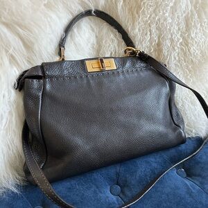 Fendi Peekaboo leather bag